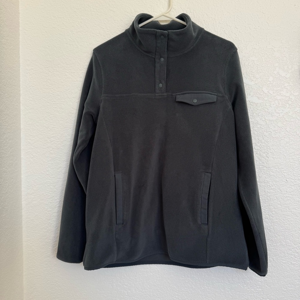 32 Degrees Gray Fleece Pullover